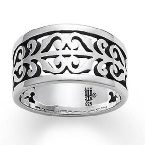 James Avery Open Adorned Silver Ring